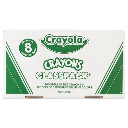 CRAYOLA Crayola Classpack Crayon, PK800 528008